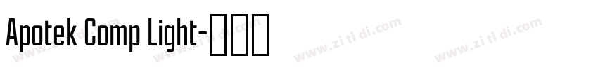 Apotek Comp Light字体转换 Apotek Comp Light字体转换